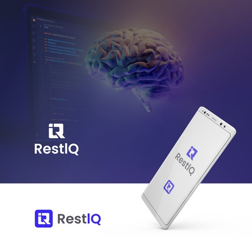 Machine learning logo with the title 'Logo for an app that analyzes user's sleep'