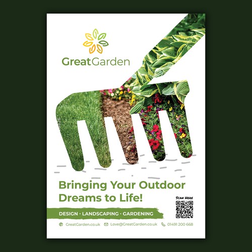 Print design with the title 'Creative poster | A5 print poster'