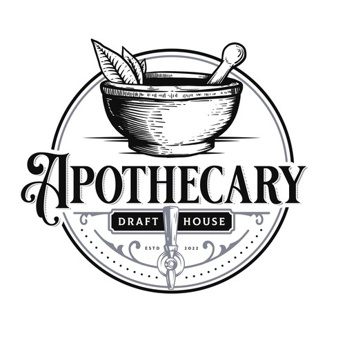 Apothecary logo with the title 'Apothecary'