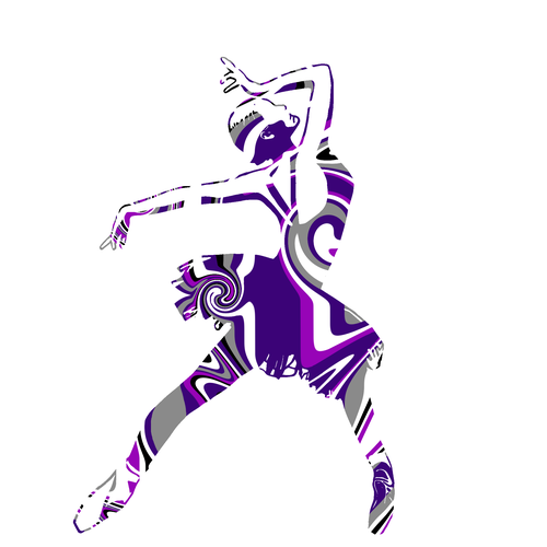 Funky illustration with the title 'Bold, Funky and Edgy Dance Images/Graphics'