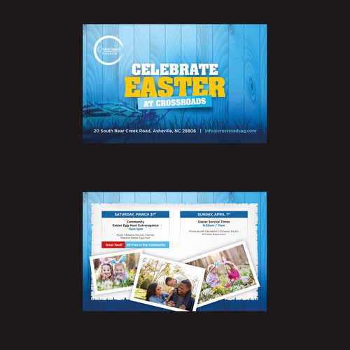 Celebration design with the title 'Easter Postcard'