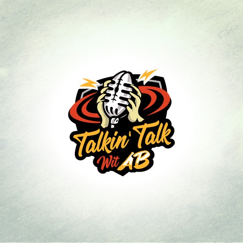 Radio logo with the title 'Podcast Logo For Talkin' Talk Wit AB'