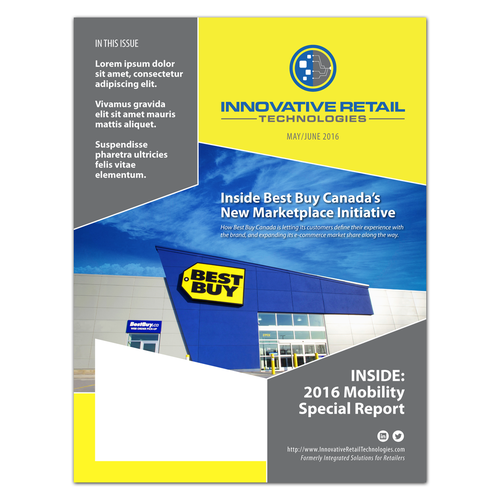 Mail design with the title 'Magazine Cover Design'