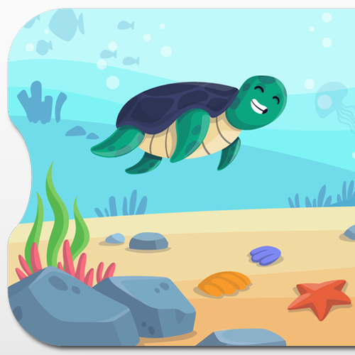 Underwater design with the title 'Bathroom mat concept'