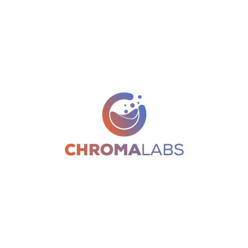 AV logo with the title 'Logo concept for Chromalabs'