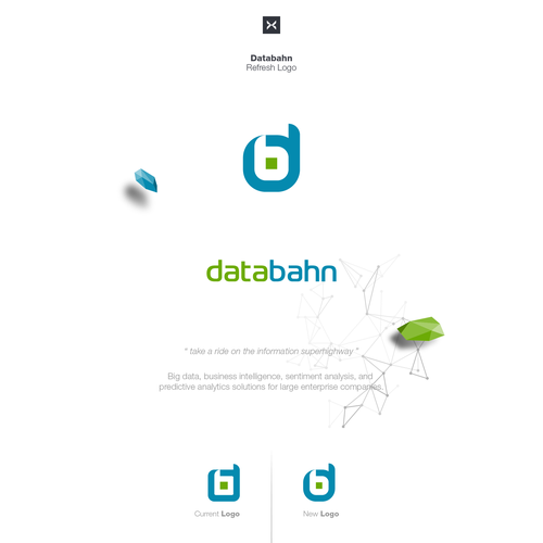 Keyboard design with the title 'Databahn'