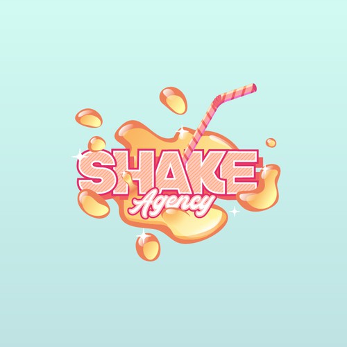 Shake design with the title 'Shake Agency logo design concept'