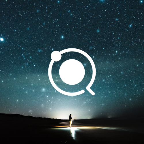 Star design with the title 'Q + Planet'