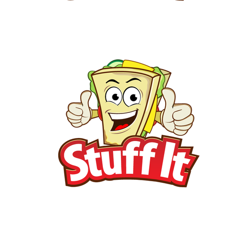 Sandwich shop logo with the title 'Sandwich mascot'
