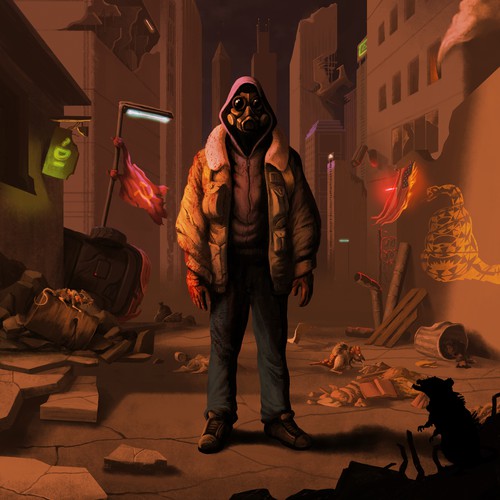 Future illustration with the title 'Abandon Us'