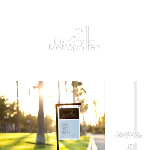 Sans serif logo with the title 'modern real estate logo'