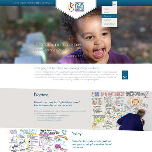 Kindergarten design with the title 'School Readiness'