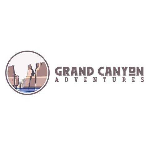 Tourism logo with the title 'Grand Canyon Guide Logo'