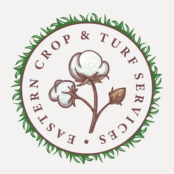 Cotton logo with the title 'Logo for Eastern Crop & Turf Services'