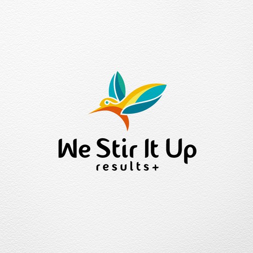 Hummingbird logo with the title 'we stir it up'