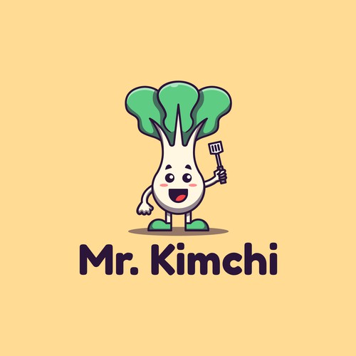 Korean design with the title 'Mr. Kimchi'