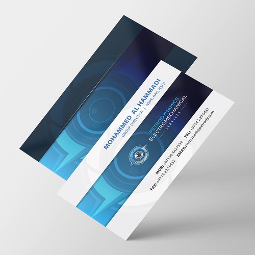 Dynamic design with the title 'PetroDynamics ElectroMechanical Services'