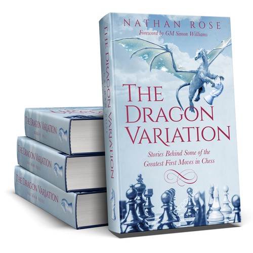Dragon book cover with the title 'Non-Fiction book about chess'