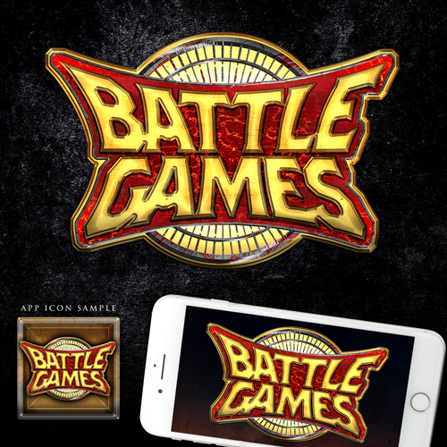 Epic logo with the title 'Battle Games Epic Logo Design Entry #2'