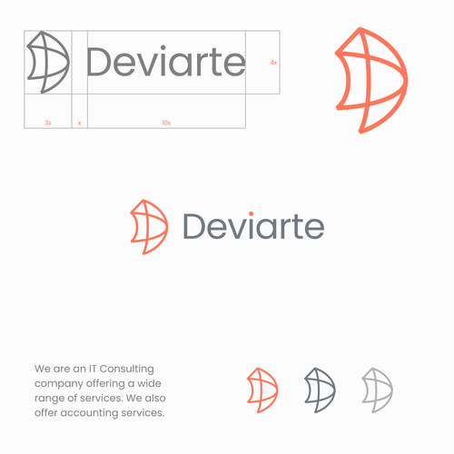 Logo with the title 'Deviarte'