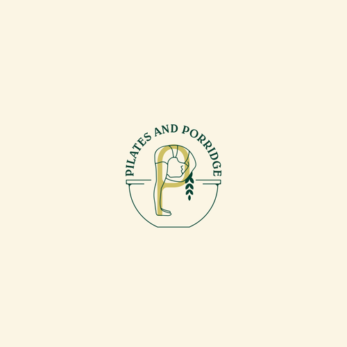 Pilates logo with the title 'Pilates And Porridge'