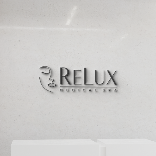 Woman face logo with the title 'Medical Spa Logo'