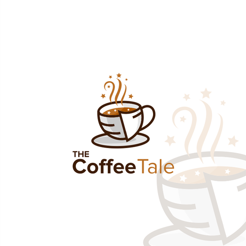 Coffee shop brand with the title 'A brand new coffee shop'