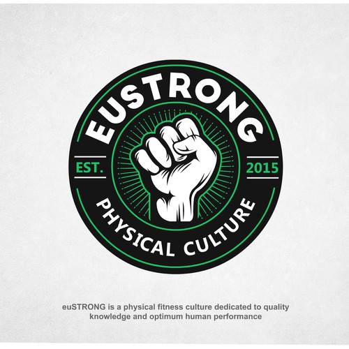 Fist design with the title 'EUSTRONG logo'