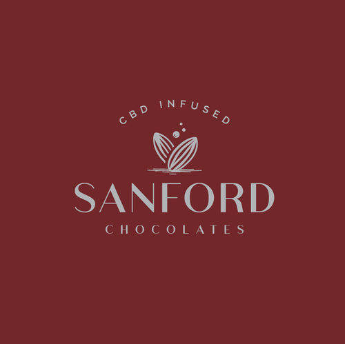 Chocolate logo with the title 'Sanford Chocolates'