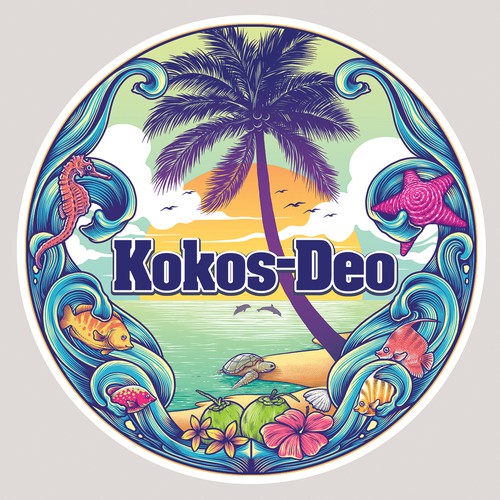Artwork with the title 'Kokos-Deo'