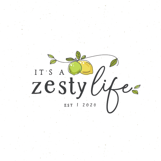 Lime design with the title 'It’s a zesty life '