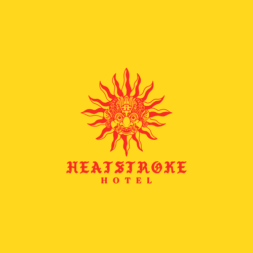 Distressed logo with the title 'Logo for Heatstroke Hotel'