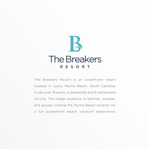 Resort design with the title 'The Breakers Resort'