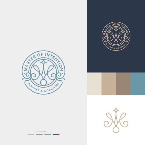 Planner design with the title 'Logo for Master of Intention'