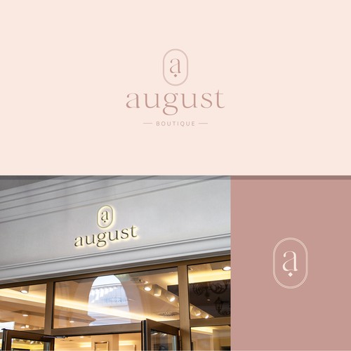 Women's fashion design with the title 'August'
