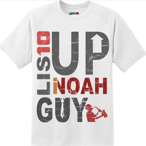 Weathered design with the title 'T-shirt design for noah lis 2015'