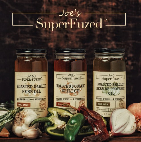 Gourmet design with the title 'Design for gourmet roasted oils'