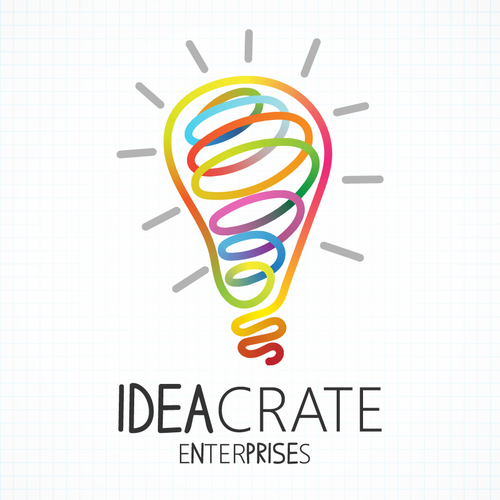 Tablet design with the title 'Ideacrate logo'