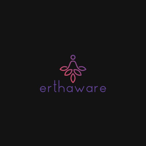 Sustainable logo with the title 'Erthaware'