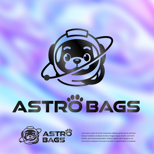 CorelDRAW design with the title 'Astronaut Dog'