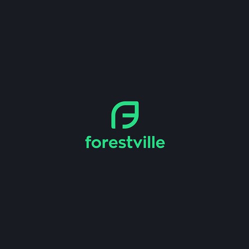 Leaf logo with the title 'Forestville'