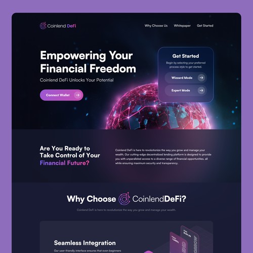 Bitcoin website with the title 'Cryptocurrency '