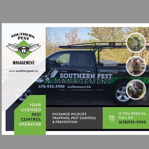 Pest control design with the title 'Pest control'