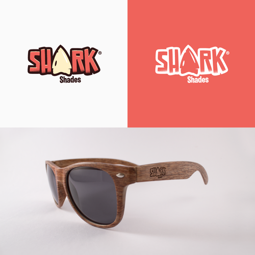 Glasses logo with the title 'Shark Shades'