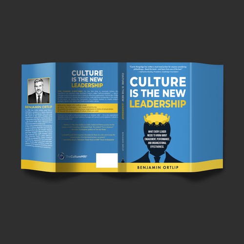 Leadership book cover with the title 'Full Book Cver Design'