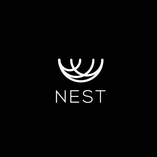Hostel design with the title 'Nest'