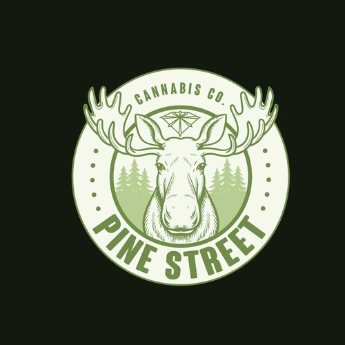 Elk logo with the title 'Pine Street'