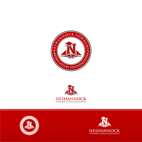 Red brand with the title 'Create a Sophisticated, Professional Brand Identity for a School'