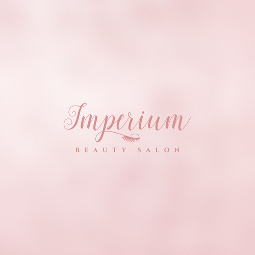 Delicate logo with the title 'Conceito de Logotipo para Salão de Beleza'