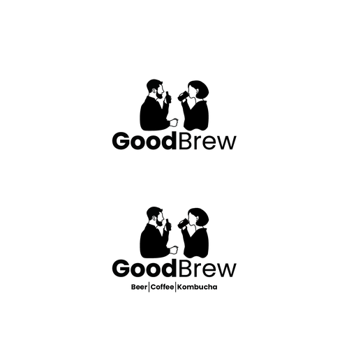 Drinking logo with the title 'Logo Design'